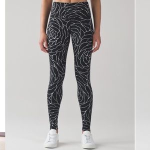 lululemon athletica Black and White Patterned Leggings